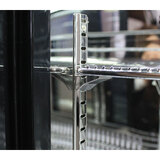 Quiet Glass 2 Door Bar Fridge Energy Efficient - Indoor Design