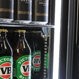 Schmick Stainless Steel Quiet Front Venting Under Bench Stainless Door Bar Fridge - Model SK146R-SD 