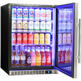 Schmick Quiet Running Front Venting Under Bench Triple Glazed Glass Door Bar Fridge Model SK156L-SS