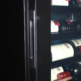 Upright Slim Depth Quiet Running Glass Front 3 Zone Beer And Wine Fridge With 5 x LED Colour Options