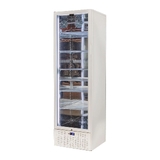 Schmick Classy White Upright Heated Glass 1 Door Bar Fridge - Model SK422L-W-HD