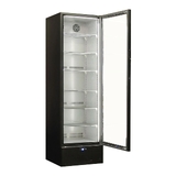 Schmick Classy Upright Heated Glass 1 Door Bar Fridge - Model SK422R-B-HD