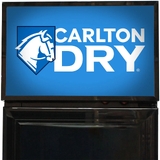 Carlton Dry Mid Blue Branded Skinny Upright Bar Fridge - SS-P160-DRY-MID (2025 Design)