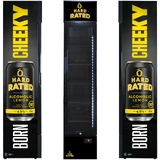 HARD RATED Branded Skinny Upright Bar Fridge - SS-P160-HR
