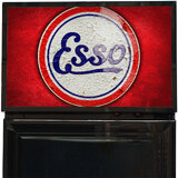 Esso Fuel Pump Branded Skinny Upright Bar Fridge