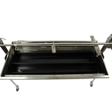 A Frame Stainless Steel Charcoal Rotisserie BBQ Spit (1.3mtr) with 25kgs capacity Motor!!- SSB-4060