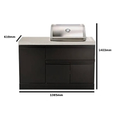 CROSSRAY Mini kitchen with 2 Burner Gas BBQ - TC2K-MK2