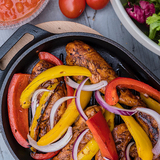 Ooni Cast Iron Grizzler Griddle Pan with Removable Handle & Thick Wooden Trivet - UU-P08D00