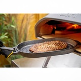Ooni Cast Iron Grizzler Griddle Pan with Removable Handle & Stainless Steel Trivet