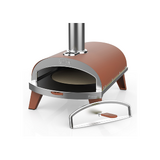 ZiiPa Piana Wood Pellet Pizza Oven with Rotating Stone – Terracotta