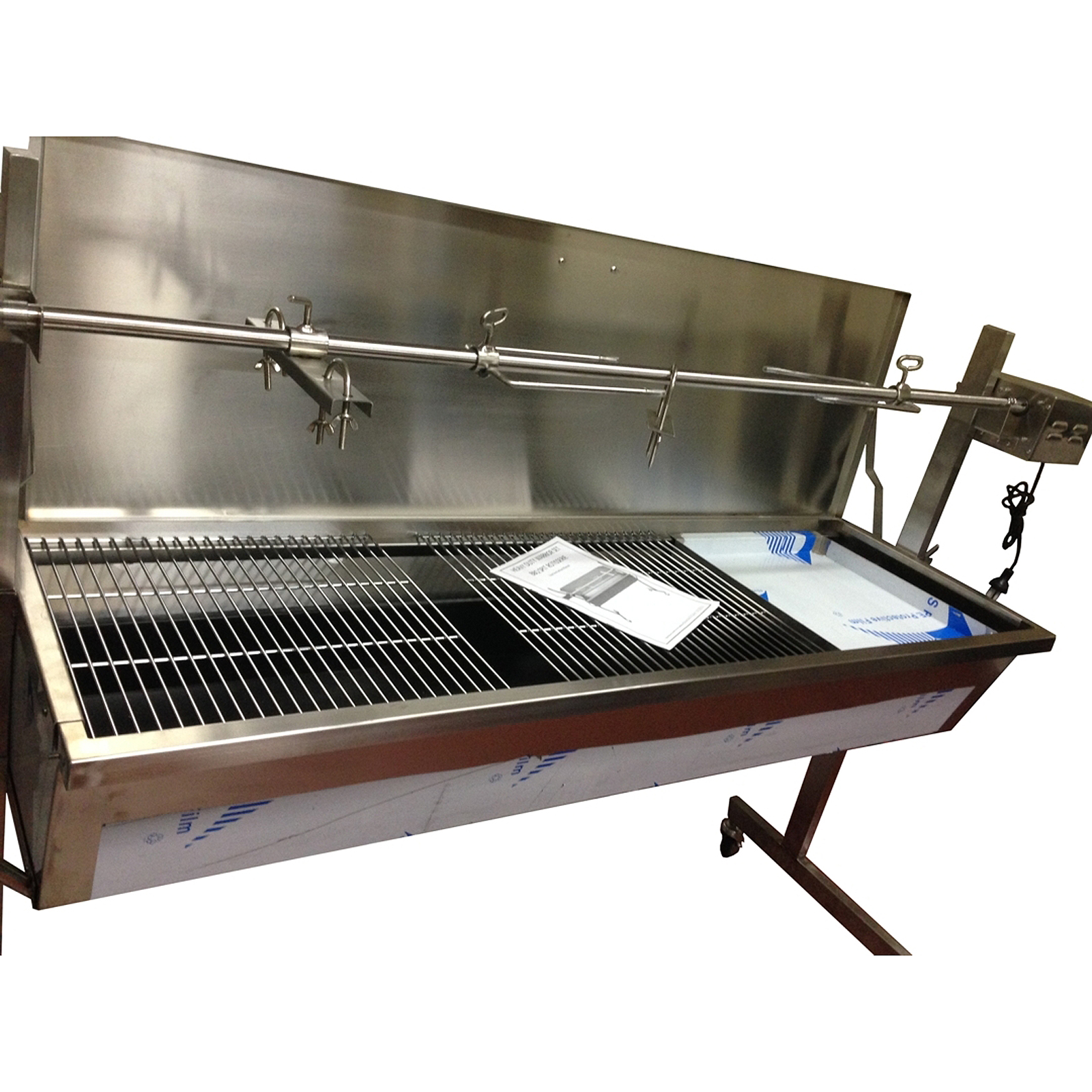 Cyprus Grill Warrior Heavy Duty 1.5m Charcoal Rotisserie BBQ Spit