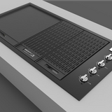 Artusi BBQ Flat Lid Matte Black - ABFLATMB