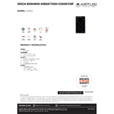 Artusi 30cm Domino Induction Cooktop - AID32A