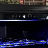 Schmick Upright Black Glass Door Wine Refrigerator Model BD425W-B