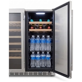 Bossworx Beer and Wine Dual Zone Alfresco Refrigerator - BOS180W2D