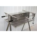 The Original Twin Vertical Spit Rotisserie Stainless Steel By The BBQ Store - Great for Big Parties - BSR-3064