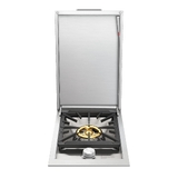 Built In Gas Side Burner with lid, Stainless Steel - ProLine Series - BSW318SB