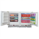 Schmick Matching Integrated Under Counter Built In Fridge And Freezer Combination Model MC200-INT