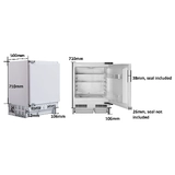 Schmick Integrated Under Counter Built In Fridge Model MSL110