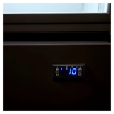 Hard Rated Upright Quiet Running Black Glass Door Bar Fridge - SC372B-HR