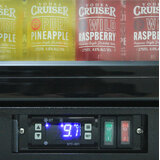 Black Commercial Glass 1 Door Bar Fridge With Energy Efficient Parts And Operation - BRAND NEW BOX has been opened 