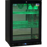 Rhino Night Club Commercial Multi Light Colored Black 1 Door Bar Fridge