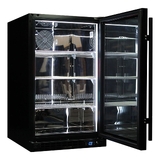 Schmick Quiet Running Front Venting Under Bench Black Glass Door Bar Fridge Heated Glass - Model SK126R-B-HD