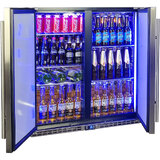 Schmick Stainless Steel Quiet Running 2 Door Bar Fridge With Quality Parts And Quiet Operation - Model SK245-SD