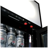 Golden Fleece Fuel Pump Branded Skinny Upright Bar Fridge - SS-P160-FP-FLEECE