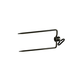 S/S Long 2 Prong Forks for Rotisserie BBQ Spit  (Set of 2) suit 32mm Round Skewer Rod from The BBQ Store - SSF-3082B