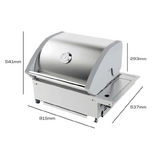 CROSSRAY 2 Burner Gas Drop in BBQ - TCS2-IBL - Display Unit