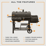 Oklahoma Joe’s® Canyon Combo Gas/Coal Offset Smoker