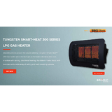 Bromic Tungsten Smart-Heat 300 Series Gas Radiant Heater 25MJ, LPG - 2620330-1