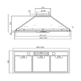 Artusi 51cm Under Cupboard Rangehood - AUM51X