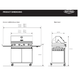 Beefeater 1200 series 5 burner freestanding bbq black enamel - BMG1251BB