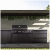 NG Gasmate Nova MK2 Graphite Outdoor Kitchen with Drawers and Storage Module - BQ29-MK2-NG-BUNDLE