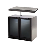 Large View Gasmate Nova MK2 Graphite 6 Burner (NG) BBQ Outdoor Kitchen - BQ29NGFB-BUNDLE