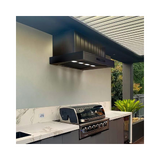 EXCELSIOR 1480 x 800 BBQ Rangehood - 304 S/steel with Black Finish