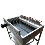 Cyprus Grill Extra Large BBQ Rotisserie with 2 x Variable Speed motors - EB-W02B-BUN