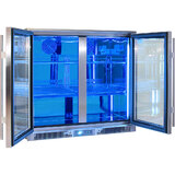 Outdoor Rhino ENVY Bar Fridge Coldest Beer 43ºC+ Best Alfresco 316 Marine Grade Stainless Quiet With No Condensation - Model ENV2H-SS