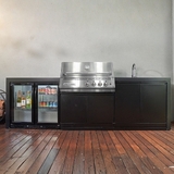 Crossray Premium Xplor Outdoor Kitchen with Single Door Fridge and under bench sink & cover - GD4KB-10