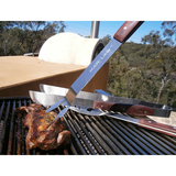 Man Law-BBQ - 3-Piece Premium Hardwood Handle BBQ Tools Set - MAN-H2