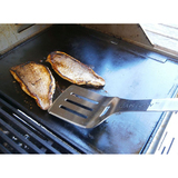 Man Law Heavy Duty 3 Piece Stainless Steel BBQ Set, Includes Fork, Tongs, & Spatula in a Box