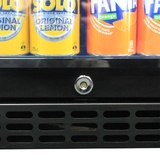 Schmick Quiet Running Front Venting Under Bench Black Glass Door Bar Fridge Heated Glass - Model SK126L-B-HD