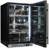 Schmick Quiet Running Front Venting Under Bench Glass Door Bar Fridge Heated Glass Model SK126R-HD