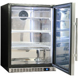 Schmick Quiet Running Front Venting Under Bench Triple Glazed Glass Door Bar Fridge Model SK156L-SS
