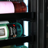 Upright Slim Depth Quiet Running Glass Front 3 Zone Beer And Wine Fridge With 5 x LED Colour Options