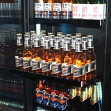Schmick Upright Super Slim Depth Quiet Running Glass Front Beer Fridge With 5 x LED Colour Options - Model SK168RB