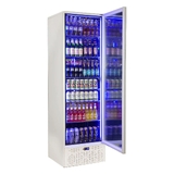 Schmick Classy Upright Heated Glass 1 Door Bar Fridge - Model SK422R-W-HD