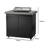 CROSSRAY High Hood Electric BBQ Cabinet -TCE15KIT